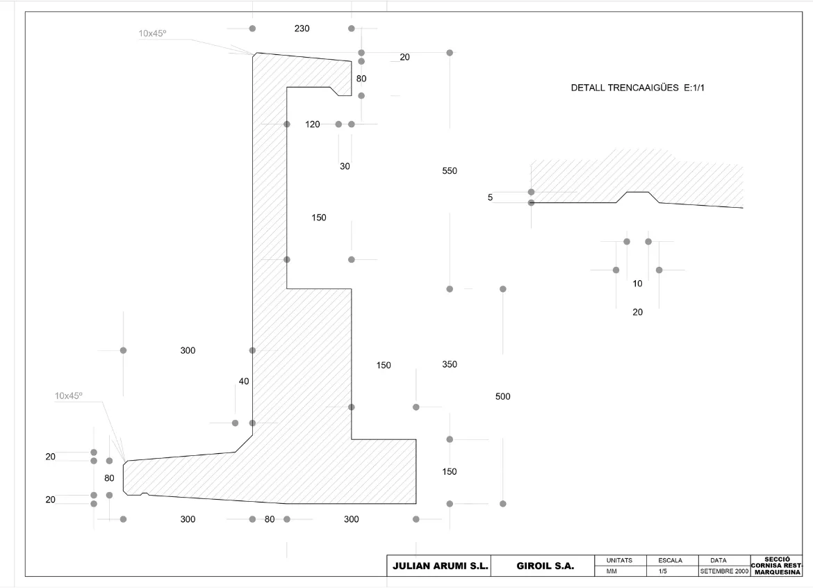 Projecte bàsic i executiu d’un edifici de serveis per a una betzinera a Celrà. Neus Clotet, arquitectura i paisatge