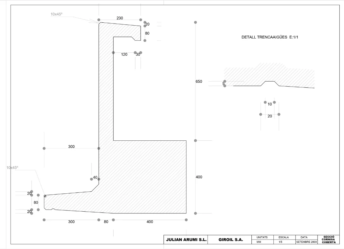 Projecte bàsic i executiu d’un edifici de serveis per a una betzinera a Celrà. Neus Clotet, arquitectura i paisatge