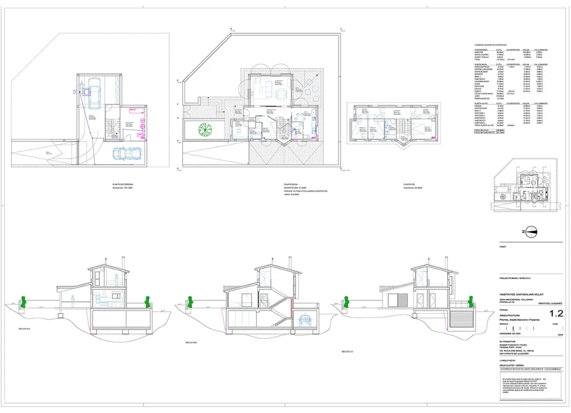 Projecte executiu i direcció d’un habitatge unifamiliar aïllat a Prats de Lluçanès. Neus Clotet, arquitectura i paisatge