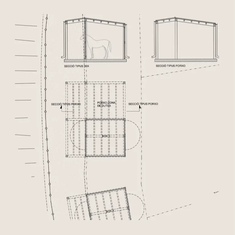 Avantprojecte quadres per a cavalls a Olost